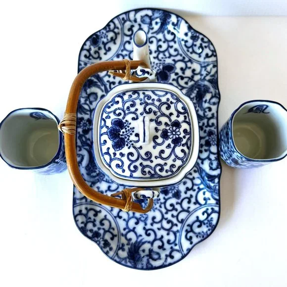 Japanese Tea Set - Phoenix Bird Porcelain - Picture 14 of 16